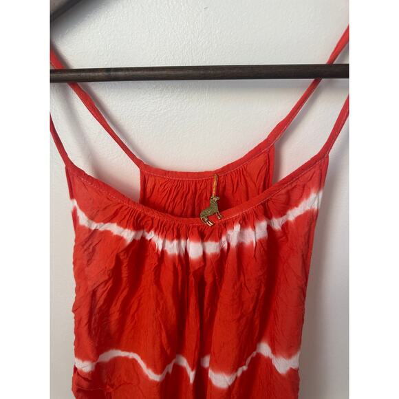 Indah Red Maxi Summer Slip Dress - Picture 5 of 9